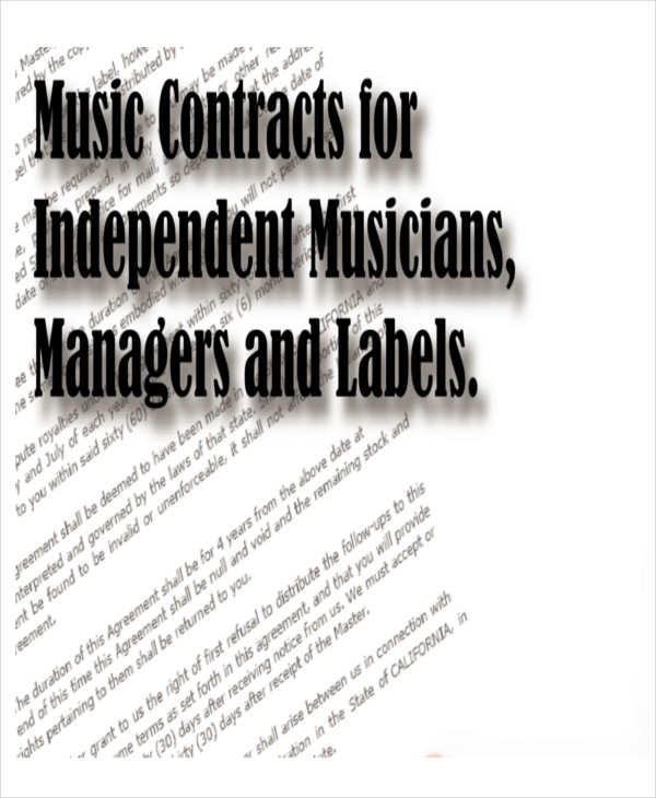 artist producer contract agreements free